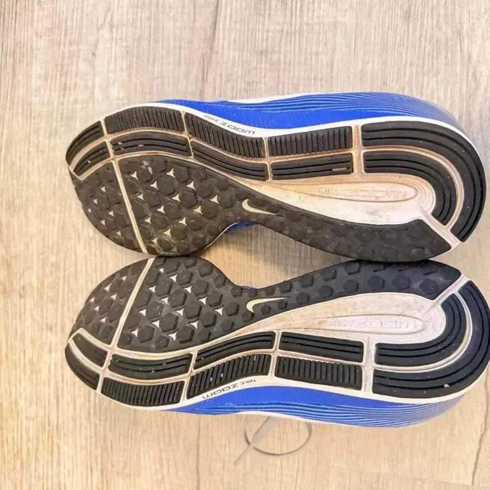 Nike Air Zoom Pegasus Running Shoes Gray Royal Blue